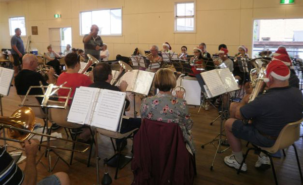 CNL Brass entertain family and friends at the Christmas Function