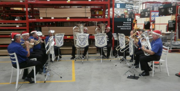 CNL Brass Carols Ensemble entertain at the Bunnings Boolaroo Family evening